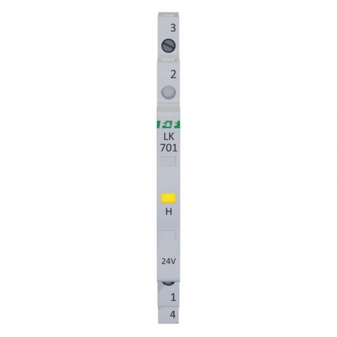 Lampka modułowa 1‑fazowa żółta 12‑48V AC/ 12‑60V DC 1/2 modułu LK‑701Y‑24