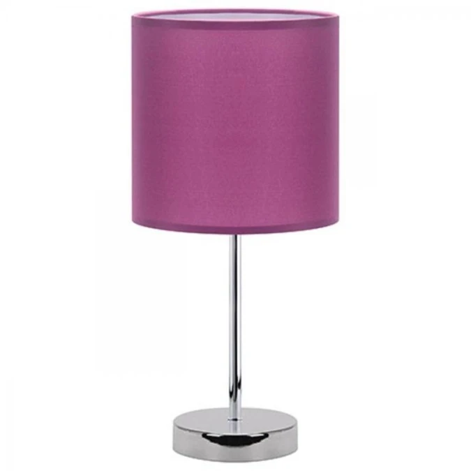 Lampka stołowa nocna AGNES 03148 fioletowo‑srebrna STRUHM
