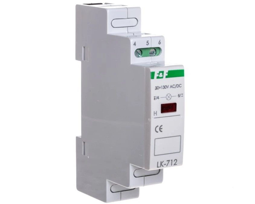 Lampka modułowa 1‑fazowa czerwona 30‑130V AC/DC LK‑712R‑30‑130V