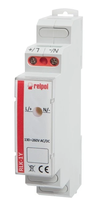 Lampka modułowa 1‑fazowa żółta 230V AC LED RLK‑1Y 863025