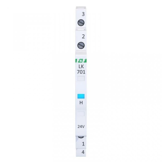 Lampka modułowa 1‑fazowa niebieska 12‑48V AC/ 12‑60V DC 1/2 modułu LK‑701B‑24