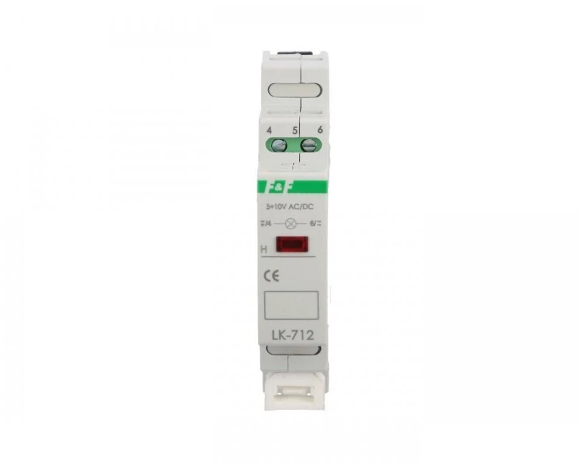 Lampka modułowa 1‑fazowa czerwona 5‑10V AC/DC LK‑712R‑5‑10V