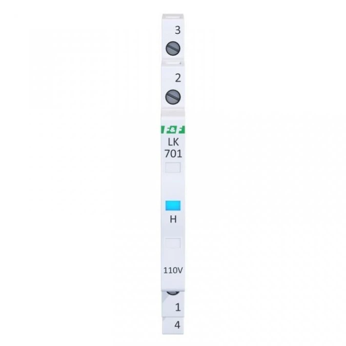 Lampka modułowa 1‑fazowa niebieska 110V AC 1/2 modułu LK‑701B‑110
