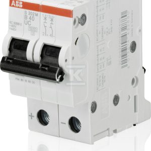 Wyłącznik nadmiarowo-prądowy, 2P, charakterystyka C, 40A, 10kA, AC/DC | S202M-C40UC 2CDS272061R0404 Wyłącznik nadmiarowo-prądowy, 2P, charakterystyka C, 40A, 10kA, AC/DC | S202M-C40UC 2CDS272061R0404