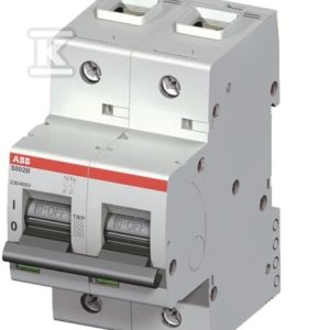 Wyłącznik nadmiarowo-prądowy, 2P, charakterystyka B, 32A, 16kA, AC | S802B-B32 2CCS812001R0325 Wyłącznik nadmiarowo-prądowy, 2P, charakterystyka B, 32A, 16kA, AC | S802B-B32 2CCS812001R0325
