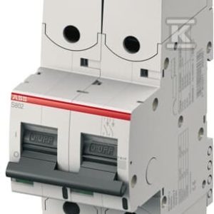 Wyłącznik nadmiarowo-prądowy, 2P, charakterystyka D, 40A, 50kA, AC | S802S-D40-R 2CCS862002R0401