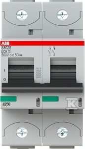 Wyłącznik nadmiarowo-prądowy, 2P, charakterystyka UCK, 13A, 50kA, AC/DC | S802S-UCK13 2CCS862001R1447 Wyłącznik nadmiarowo-prądowy, 2P, charakterystyka UCK, 13A, 50kA, AC/DC | S802S-UCK13 2CCS862001R1447