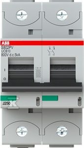 Wyłącznik nadmiarowo-prądowy, 2P, charakterystyka UCB, 10A, 50kA, AC/DC | S802S-UCB10 2CCS862001R1105 Wyłącznik nadmiarowo-prądowy, 2P, charakterystyka UCB, 10A, 50kA, AC/DC | S802S-UCB10 2CCS862001R1105