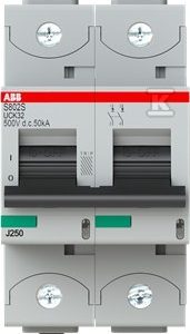 Wyłącznik nadmiarowo-prądowy, 2P, charakterystyka UCK, 32A, 50kA, AC/DC | S802S-UCK32 2CCS862001R1537 Wyłącznik nadmiarowo-prądowy, 2P, charakterystyka UCK, 32A, 50kA, AC/DC | S802S-UCK32 2CCS862001R1537