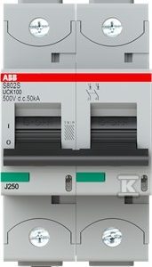 Wyłącznik nadmiarowo-prądowy, 2P, charakterystyka UCK, 100A, 50kA, AC/DC | S802S-UCK100 2CCS862001R1637 Wyłącznik nadmiarowo-prądowy, 2P, charakterystyka UCK, 100A, 50kA, AC/DC | S802S-UCK100 2CCS862001R1637