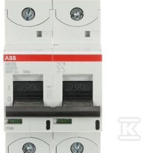 Wyłącznik nadmiarowo-prądowy, 2P, charakterystyka UCK, 10A, 50kA, AC/DC | S802S-UCK10 2CCS862001R1427 Wyłącznik nadmiarowo-prądowy, 2P, charakterystyka UCK, 10A, 50kA, AC/DC | S802S-UCK10 2CCS862001R1427