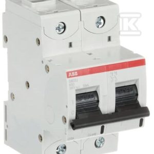 Wyłącznik nadmiarowo-prądowy, 2P, charakterystyka K, 60A, 50kA, AC | S802U-K60 2CCS862017R0587