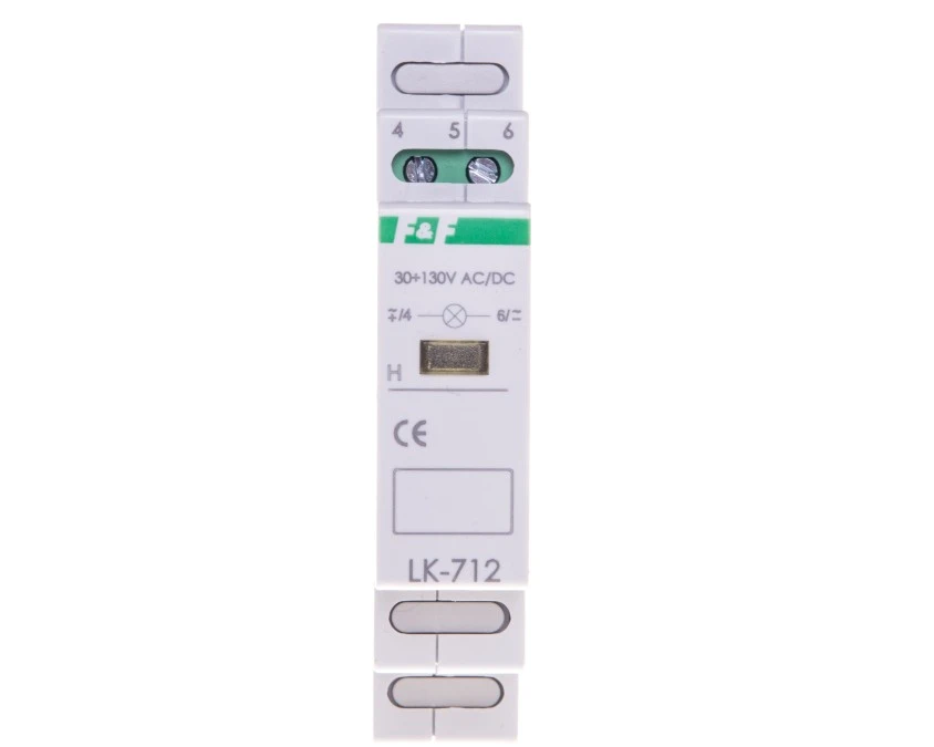 Lampka modułowa 1‑fazowa żółta 30‑130V AC/DC LK‑712Y‑30‑130V