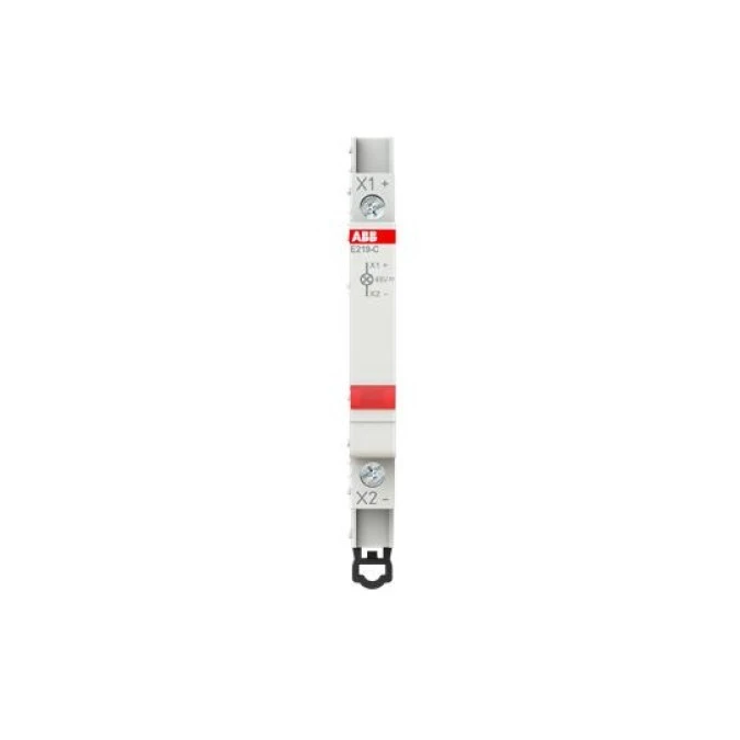 Lampka modułowa 1‑fazowa czerwona 12‑48V AC/DC E219‑C48 2CCA703421R0001