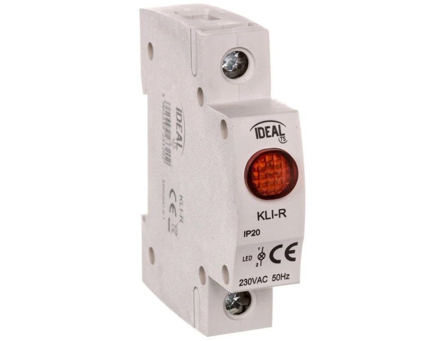 Lampka modułowa 1‑fazowa czerwona LED KLI‑R 230V AC 23320