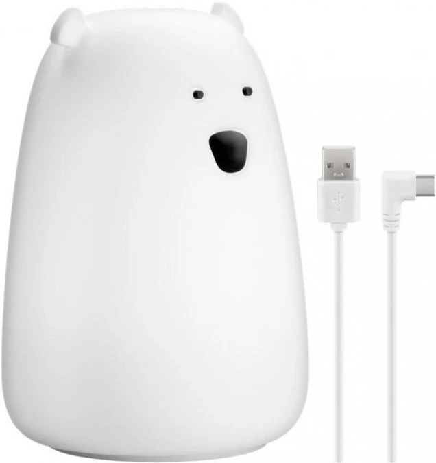 Lampka nocna LED Miś polarny, biała, 61647