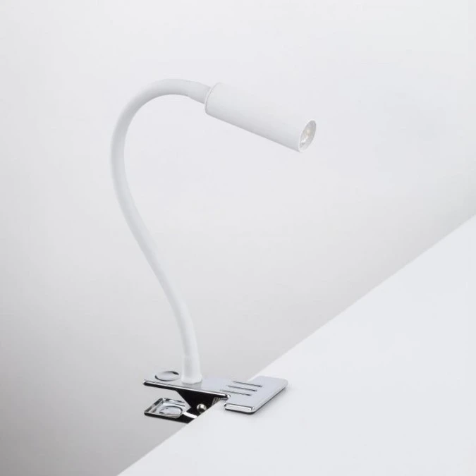 Lampka nocna LAGOS biała z mocowaniem, elastyczne ramie G9 16024 TK Lighting