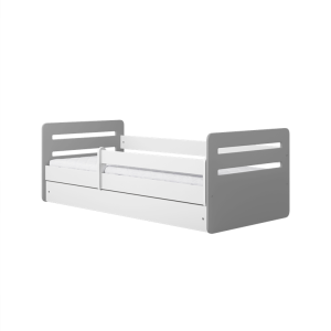 Łóżko Tomi mix szare z szufladą materac piankowy 140×80 1054046