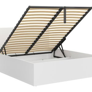 Łóżko Tritex 160×200 ze stelażem i pojemnikiem białe 400115 Łóżko Tritex 160×200 ze stelażem i pojemnikiem białe 400115