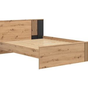 Łóżko Vabres 160×200 dąb artisan lamele 287246 Łóżko Vabres 160×200 dąb artisan lamele 287246