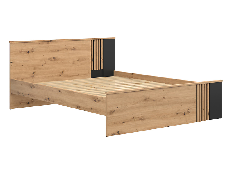 Łóżko Vabres 160x200 dąb artisan lamele 287246