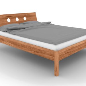 Łóżko VENTO A-4 90×190 cm z Drewnianym Zagłówkiem Buk Dziki 165490 Łóżko VENTO A-4 90×190 cm z Drewnianym Zagłówkiem Buk Dziki 165490