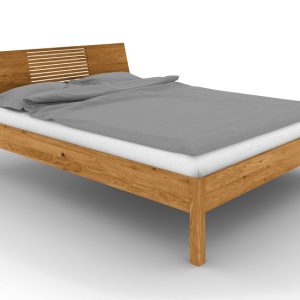 Łóżko VENTO A-5 100×200 cm z Drewnianym Zagłówkiem Dąb Dziki 164865