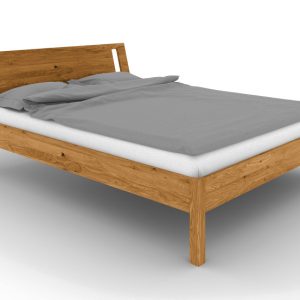 Łóżko VENTO A-7 140×200 cm z Drewnianym Zagłówkiem Dąb Dziki 164707 Łóżko VENTO A-7 140×200 cm z Drewnianym Zagłówkiem Dąb Dziki 164707