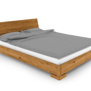 Łóżko VENTO E-0 140×200 cm z Drewnianym Zagłówkiem Dąb Dziki 164801 Łóżko VENTO E-0 140×200 cm z Drewnianym Zagłówkiem Dąb Dziki 164801