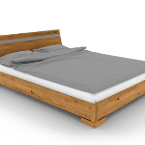 Łóżko VENTO E-1 90×190 cm z Drewnianym Zagłówkiem Dąb Dziki 165422 Łóżko VENTO E-1 90×190 cm z Drewnianym Zagłówkiem Dąb Dziki 165422