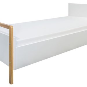 Łóżko Victor białe bez szuflady materac piankowy 180×80 1054331 Łóżko Victor białe bez szuflady materac piankowy 180×80 1054331