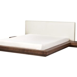 Łóżko wodne materac boucle 180×200 brązowe 385026 Łóżko wodne materac boucle 180×200 brązowe 385026
