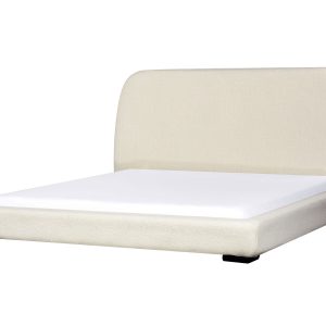 Łóżko wodne tapicerowane boucle 180×200 kremowe 438233 Łóżko wodne tapicerowane boucle 180×200 kremowe 438233