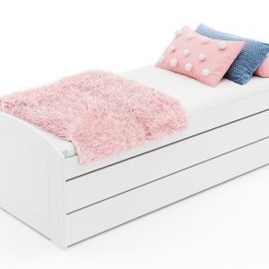Łóżko wysuwane podwójne Lori 200×90 z szufladą 211531 Łóżko wysuwane podwójne Lori 200×90 z szufladą 211531