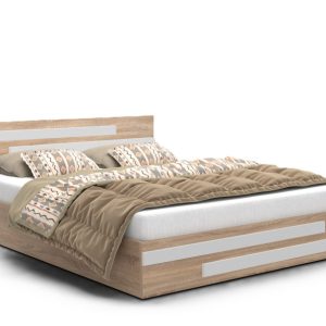 Łóżko z płyty laminowanej ALDO BETA 120×200 z pojemnikiem – dąb sonoma 718185 Łóżko z płyty laminowanej ALDO BETA 120×200 z pojemnikiem – dąb sonoma 718185