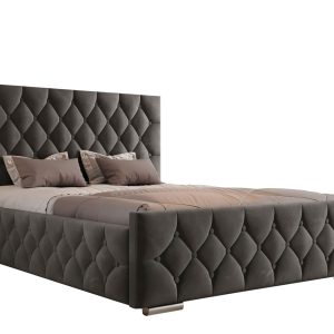 Łóżko z pojemnikiem 4319GP | 180×200 | Welur | Ciemny szary 297419 Łóżko z pojemnikiem 4319GP | 180×200 | Welur | Ciemny szary 297419