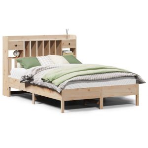 Łóżko z regałem bez materaca 135×190 cm drewno sosnowe 471785 Łóżko z regałem bez materaca 135×190 cm drewno sosnowe 471785