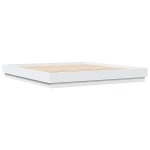 Łóżko Ze Stelażem Rama Łóżka Biała Do Sypialni Pokoju 180×200 cm 471924 Łóżko Ze Stelażem Rama Łóżka Biała Do Sypialni Pokoju 180×200 cm 471924