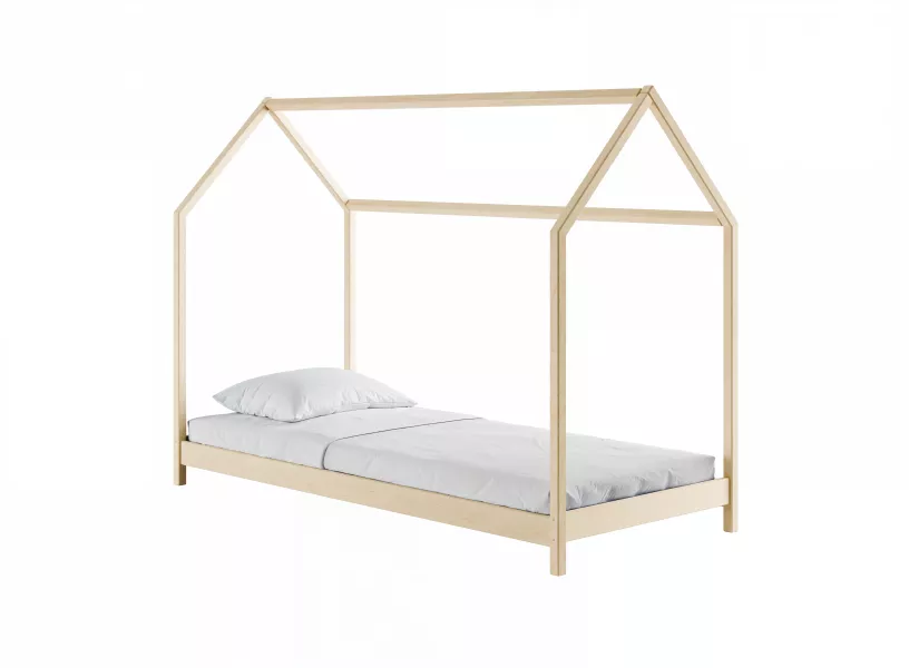 LUCKY 80x160 sosna łóżko dziecięce jednoosobowe domek Lano Meble 573713