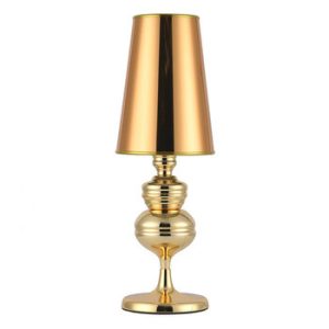 Luksusowa LAMPA STOŁOWA QUEEN złota 25cm glamour 192652