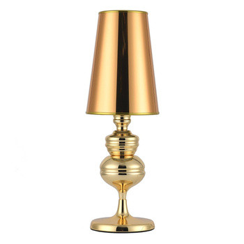 Luksusowa LAMPA STOŁOWA QUEEN złota 25cm glamour 192652