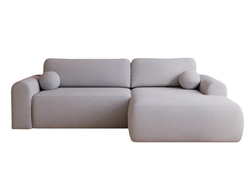 Luksusowy Szary narożnik boucle do salonu AURA 990599