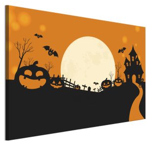 LUMASOUL Jednoczęściowy obraz, Motyw Halloween, Rozmiar 120×80 cm 953358 LUMASOUL Jednoczęściowy obraz, Motyw Halloween, Rozmiar 120×80 cm 953358