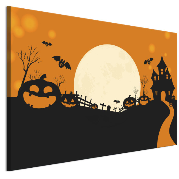 LUMASOUL Jednoczęściowy obraz, Motyw Halloween, Rozmiar 90x60 cm 953389