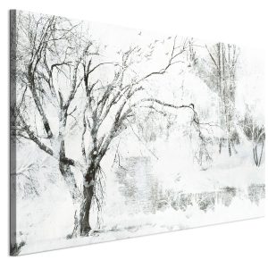 LUMASOUL Jednoczęściowy obraz, Motyw Zimowy, Rozmiar 90×60 cm 953420
