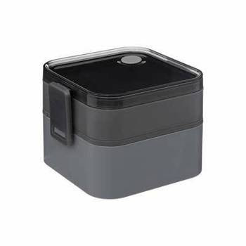 Lunch box 5five simply 1,5l szary/czarny 84545