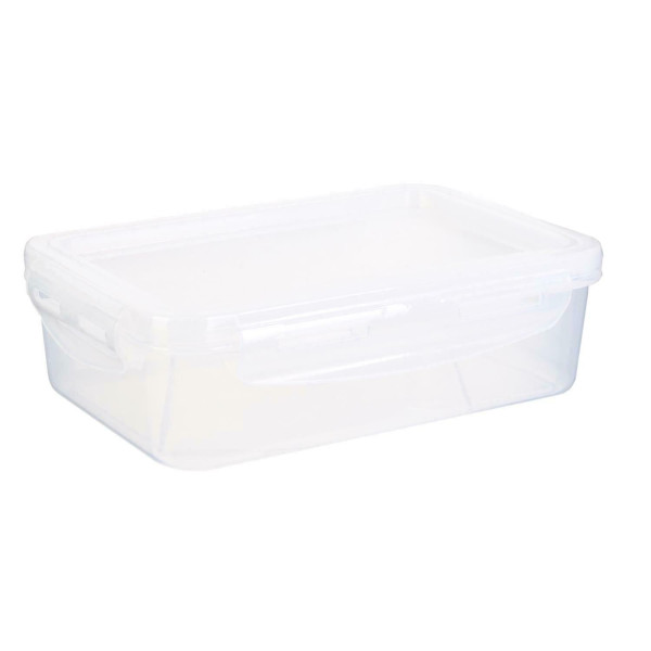 LUNCH BOX transparentny Z ELASTYCZNĄ POKRYWĄ 23x16 cm 510339