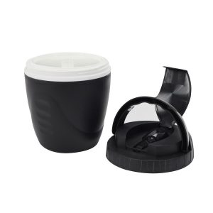 LUNCH BOX Travel okrągły czarny ZE SKŁADANĄ ŁYŻKĄ uchwyt 510341 LUNCH BOX Travel okrągły czarny ZE SKŁADANĄ ŁYŻKĄ uchwyt 510341