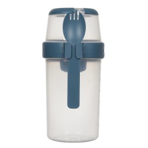 Lunch box z 3 przegródkami 1l niebieski z łyżką/widelcem 716235 Lunch box z 3 przegródkami 1l niebieski z łyżką/widelcem 716235