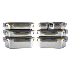 LunchBox PIKA zestaw 7 pojemników inox do piekarnika i mikrofali 961256 LunchBox PIKA zestaw 7 pojemników inox do piekarnika i mikrofali 961256